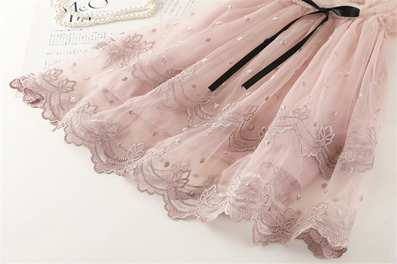 Lace flower dress