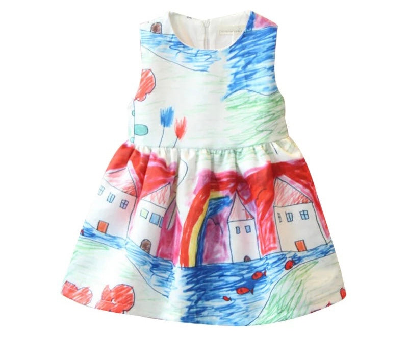 Water paint Dress