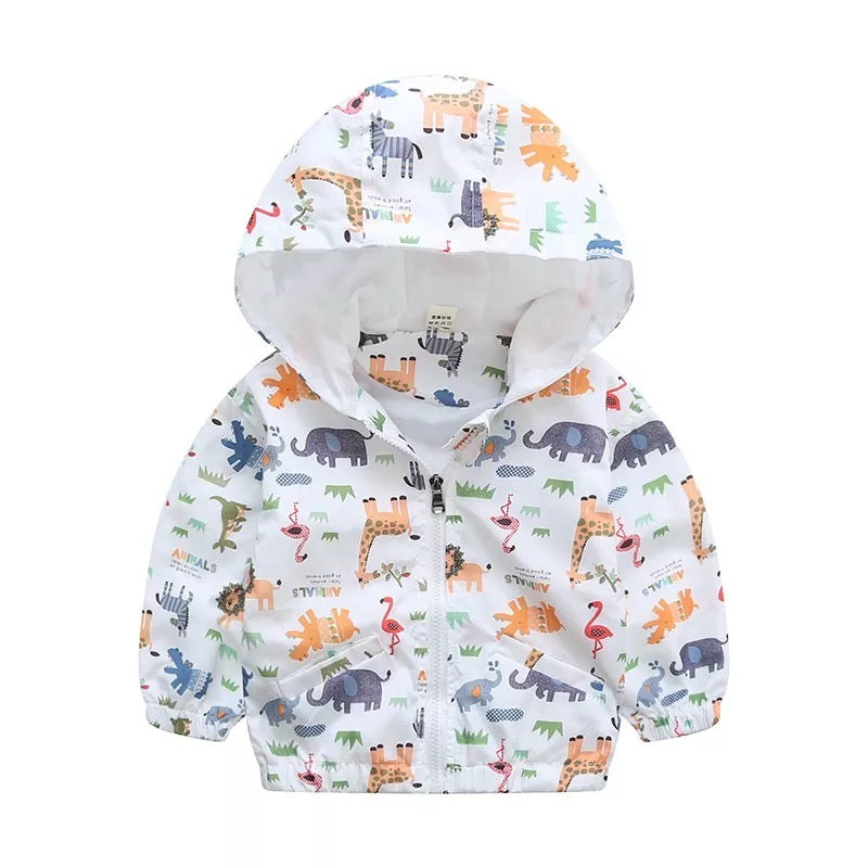 Multi Animal Zoo boys hoodie