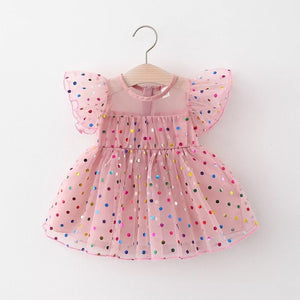 Multi Polka Dot Baby dress