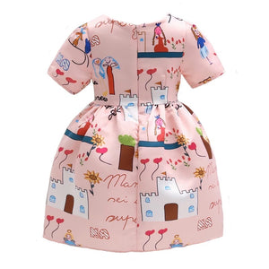 Glam Chic Print Toddler Dress
